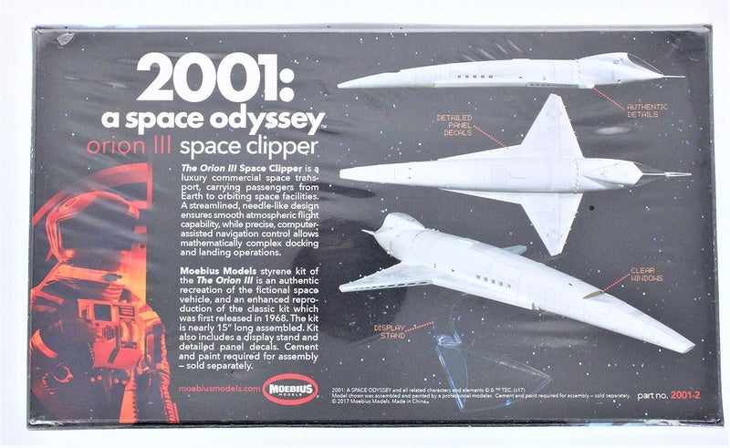 Moebius Models 1/160 Scale Space Clipper Orion Model Kit from 2001: A Space Odyssey - Image 2
